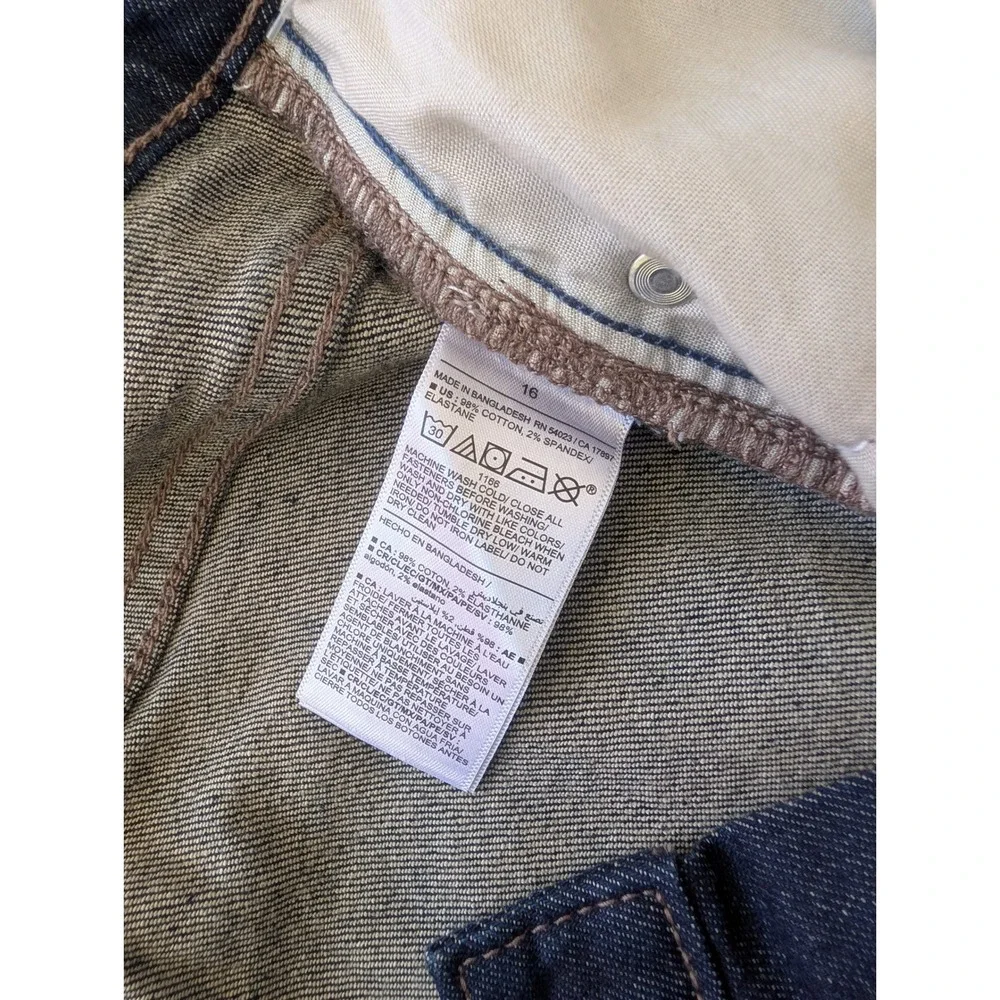 Old Navy Mens Built-In Flex Boot-Cut Jeans Dark Wash Size 16 1186 NWT